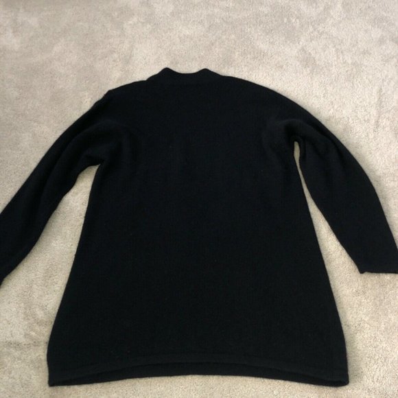 Vintage Sweater Evan Davies Lambs‎ Wool Angora Rabbit Hair Leaves Granny Core - Picture 5 of 13